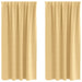 Perdele cu perdele 2 pcs Bej Poliester - WALTI WALTI
