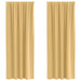 Perdele cu perdele 2 pcs Bej 245 x 140 cm Poliester - WALTI WALTI