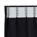 Perdele cu perdele 2 pcs Negru Poliester - WALTI WALTI