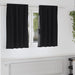 Perdele cu perdele 2 pcs Negru Poliester - WALTI WALTI