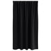 Perdele cu perdele 2 pcs Negru Poliester - WALTI WALTI