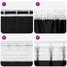 Perdele cu perdele 2 pcs Negru Poliester - WALTI WALTI