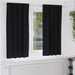 Perdele cu perdele 2 pcs Negru Poliester - WALTI WALTI