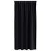 Perdele cu perdele 2 pcs Negru Poliester - WALTI WALTI