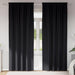 Perdele cu perdele 2 pcs Negru Poliester - WALTI WALTI