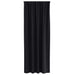 Perdele cu perdele 2 pcs Negru Poliester - WALTI WALTI