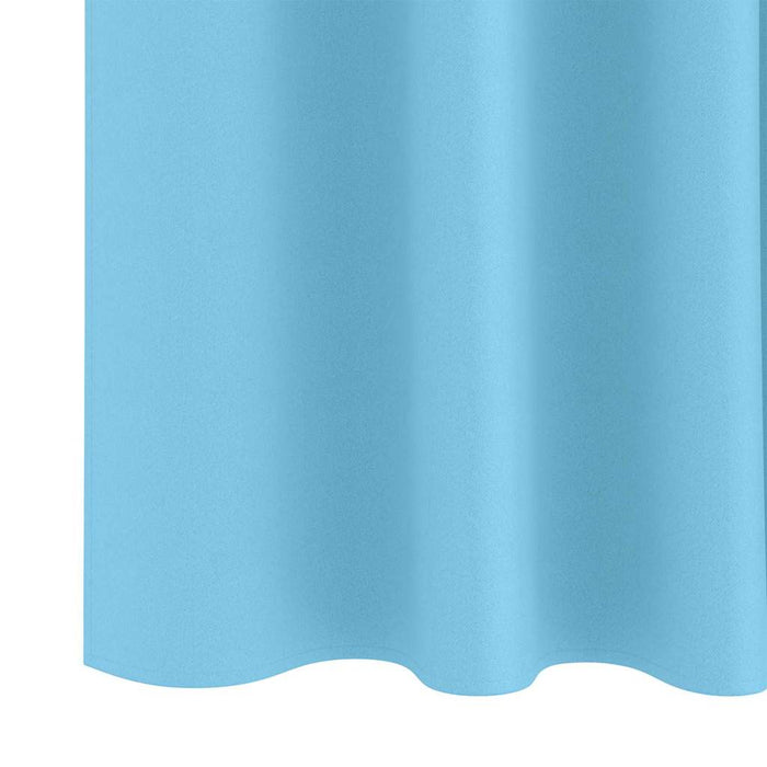 Perdele 2 pcs Albastru deschis 225 x 140 cm Poliester - WALTI WALTI