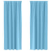 Perdele 2 pcs Albastru deschis 245 x 140 cm Poliester - WALTI WALTI