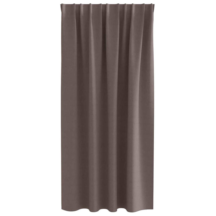 Perdele cu perdele 2 pcs Maro închis Poliester - WALTI WALTI