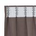 Perdele cu perdele 2 pcs Maro închis Poliester - WALTI WALTI