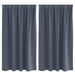 Perdele Opaque cu Inel 2 pcs Antracit 140 x 140 cm Poliester - WALTI WALTI