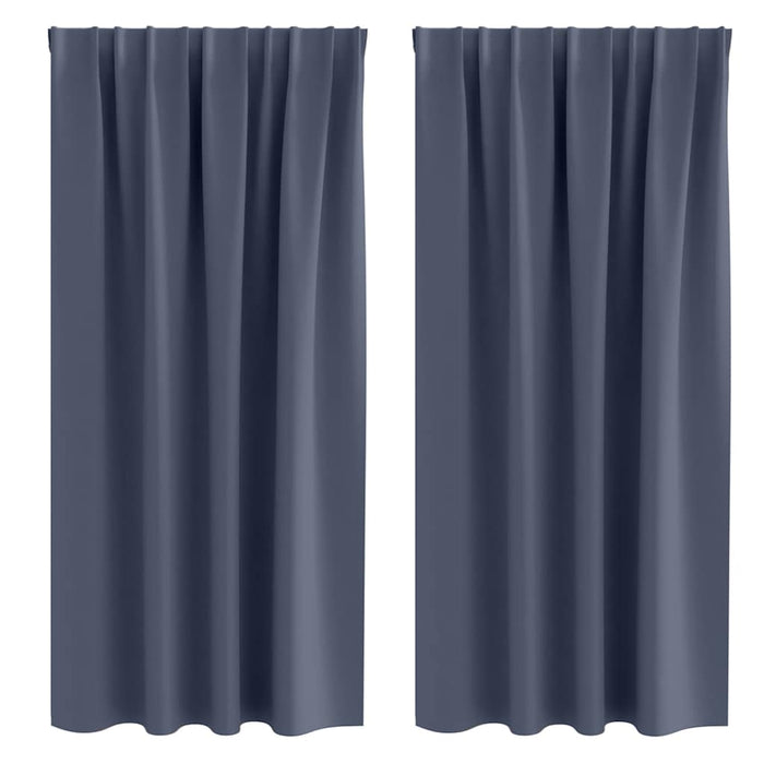 Perdele cu perdele 2 pcs Antracit Poliester - WALTI WALTI