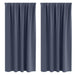 Perdele cu perdele 2 pcs Antracit Poliester - WALTI WALTI