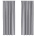 Perdele cu perdele 2 pcs Gri deschis 260 x 140 cm Poliester - WALTI WALTI