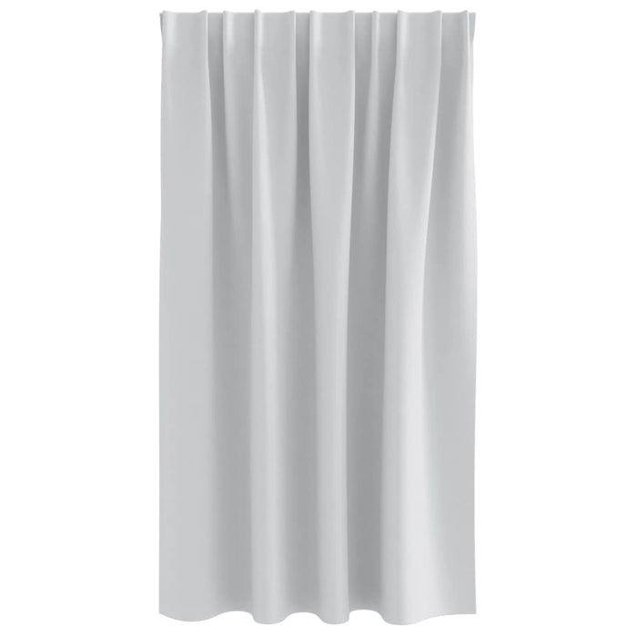 Perdele Opaque cu Inel 2 pcs Gri Deschis 140 x 140 cm Poliester - WALTI WALTI