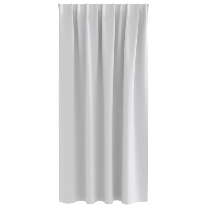 Perdele cu perdele 2 pcs Gri deschis Poliester - WALTI WALTI