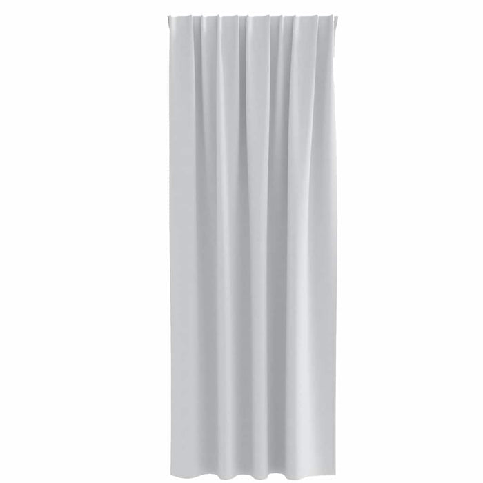 Perdele cu perdele 2 pcs Gri deschis 225 x 140 cm Poliester - WALTI WALTI