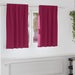 Perdele Opaque cu Inel 2 pcs Roșu Vin 140 x 140 cm Poliester - WALTI WALTI