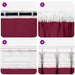Perdele cu perdele 2 pcs bordo Poliester - WALTI WALTI