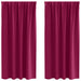 Perdele cu perdele 2 pcs bordo Poliester - WALTI WALTI
