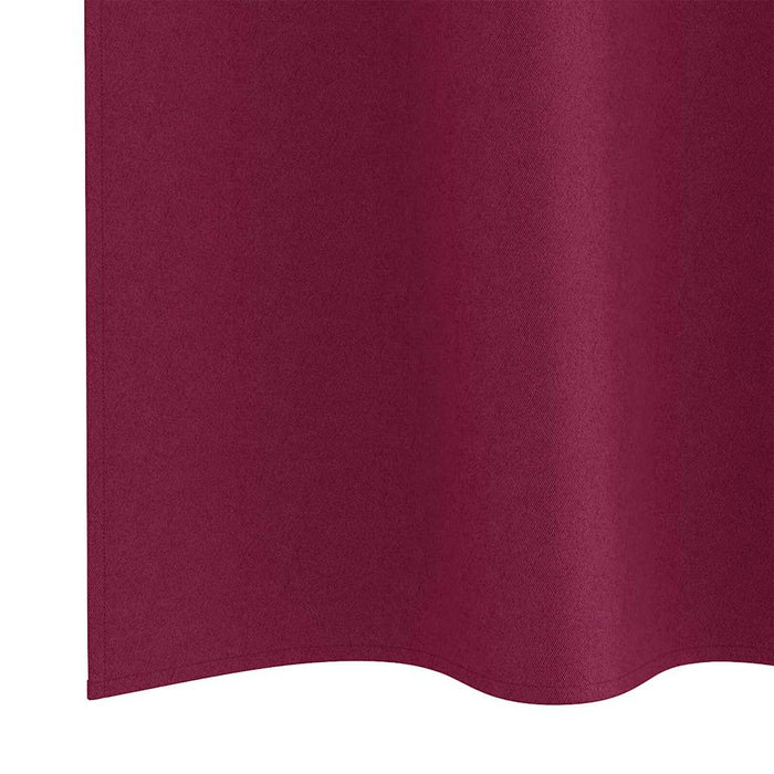 Perdele cu perdele 2 pcs Roșu Vin 260 x 140 cm Poliester - WALTI WALTI