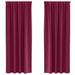 Perdele cu perdele 2 pcs Roșu Vin 260 x 140 cm Poliester - WALTI WALTI