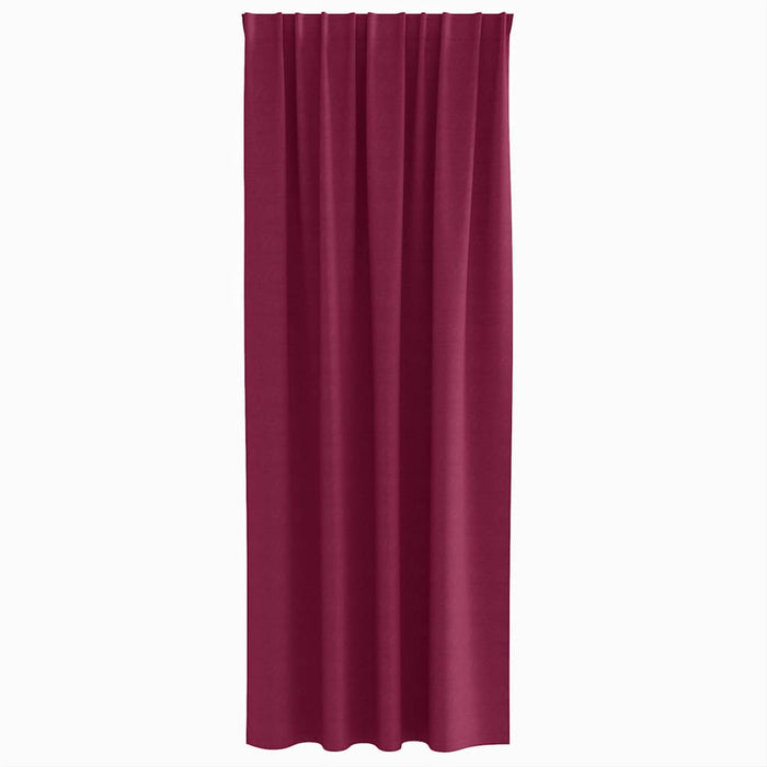 Perdele cu perdele 2 pcs Roșu Vin 260 x 140 cm Poliester - WALTI WALTI