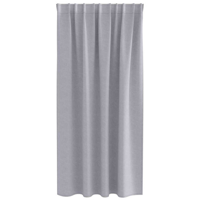 Perdele cu perdele 2 pcs Gri metalic Poliester - WALTI WALTI