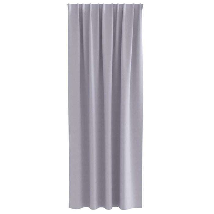 Perdele cu perdele 2 pcs Gri metalic 245 x 140 cm Poliester - WALTI WALTI