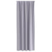 Perdele cu perdele 2 pcs Gri metalic 245 x 140 cm Poliester - WALTI WALTI