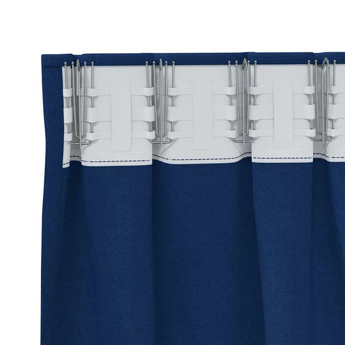 Perdele Opaque cu Inel 2 pcs Albastru închis 140 x 140 cm - WALTI WALTI