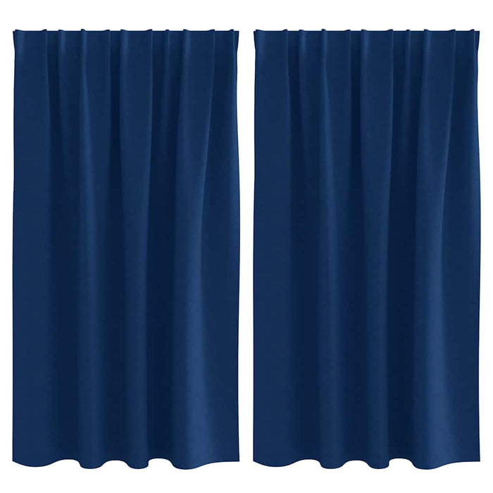 Perdele Opaque cu Inel 2 pcs Albastru închis 140 x 140 cm - WALTI WALTI
