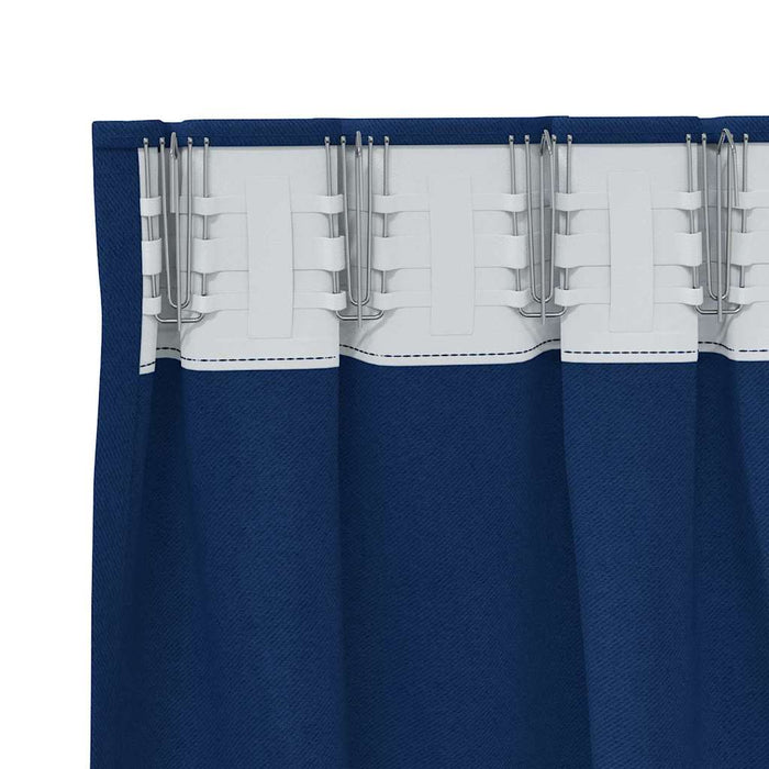 Perdele Opaque cu Inel 2 pcs Albastru închis 175 x 140 cm - WALTI WALTI