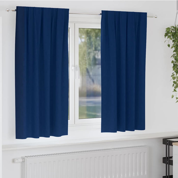Perdele Opaque cu Inel 2 pcs Albastru închis 175 x 140 cm - WALTI WALTI