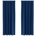 Perdele cu perdele 2 pcs Albastru închis 225 x 140 cm Poliester - WALTI WALTI