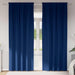 Perdele cu perdele 2 pcs Albastru închis 260 x 140 cm Poliester - WALTI WALTI