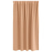 Perdele cu perdele 2 pcs Maro deschis 140 x 140 cm Poliester - WALTI WALTI