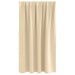 Perdele Opaque cu Inel 2 pcs Crem 140 x 140 cm Poliester - WALTI WALTI