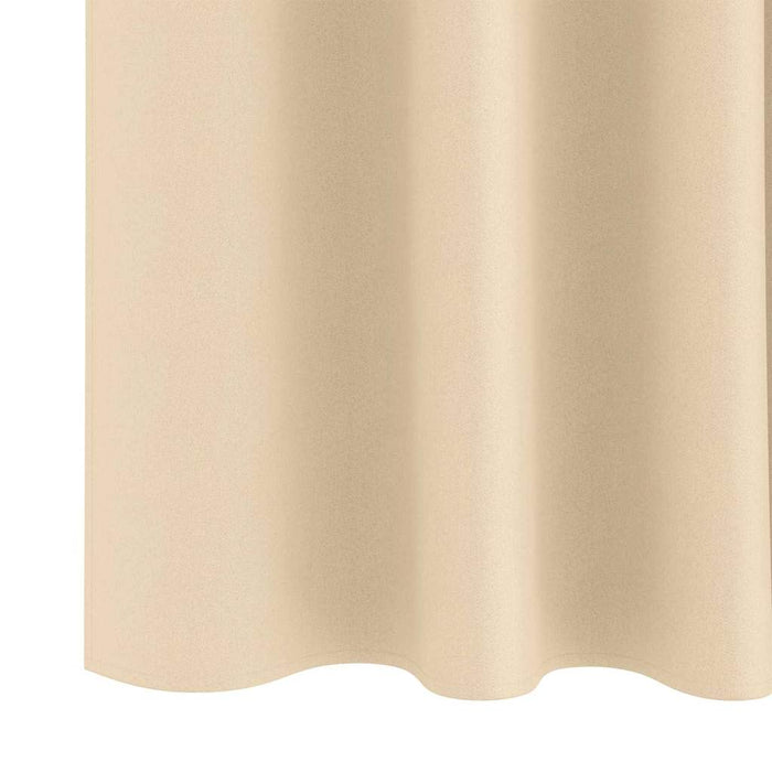 Perdele cu perdele 2 pcs Crem Poliester - WALTI WALTI