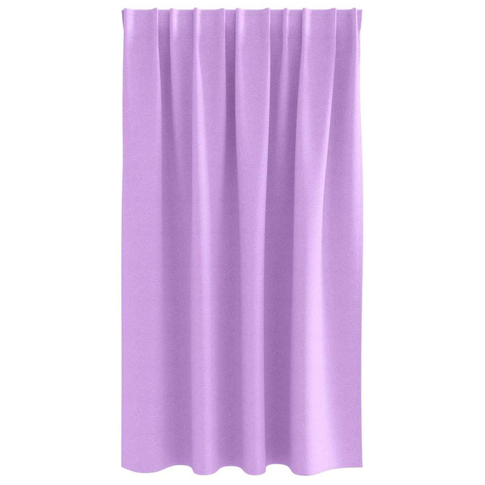 Perdele cu perdele 2 pcs Violet 140 x 140 cm Poliester - WALTI WALTI