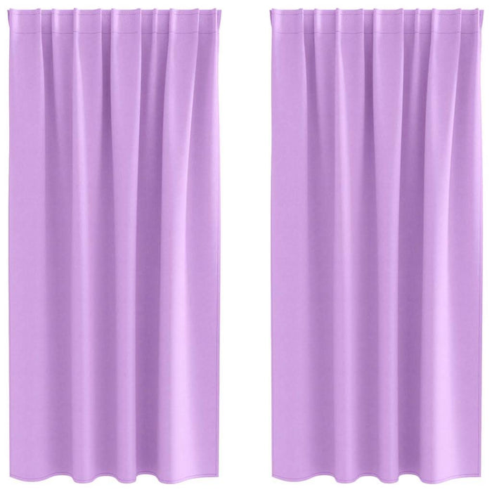 Perdele cu perdele 2 pcs Violet Poliester - WALTI WALTI