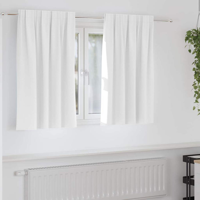 Perdele Opaque cu Inel 2 pcs Alb strălucitor 140 x 140 cm - WALTI WALTI