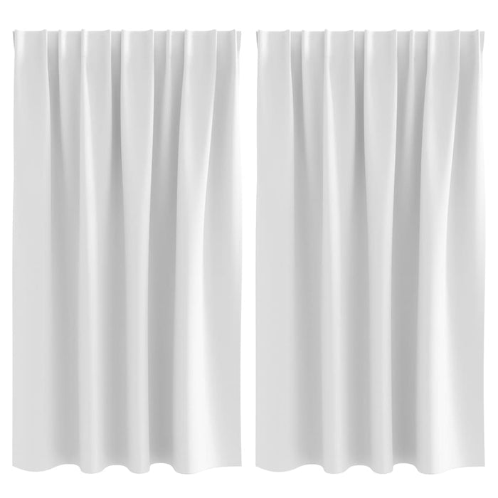 Perdele Opaque cu Inel 2 pcs Alb strălucitor 140 x 140 cm - WALTI WALTI