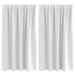 Perdele Opaque cu Inel 2 pcs Alb strălucitor 140 x 140 cm - WALTI WALTI