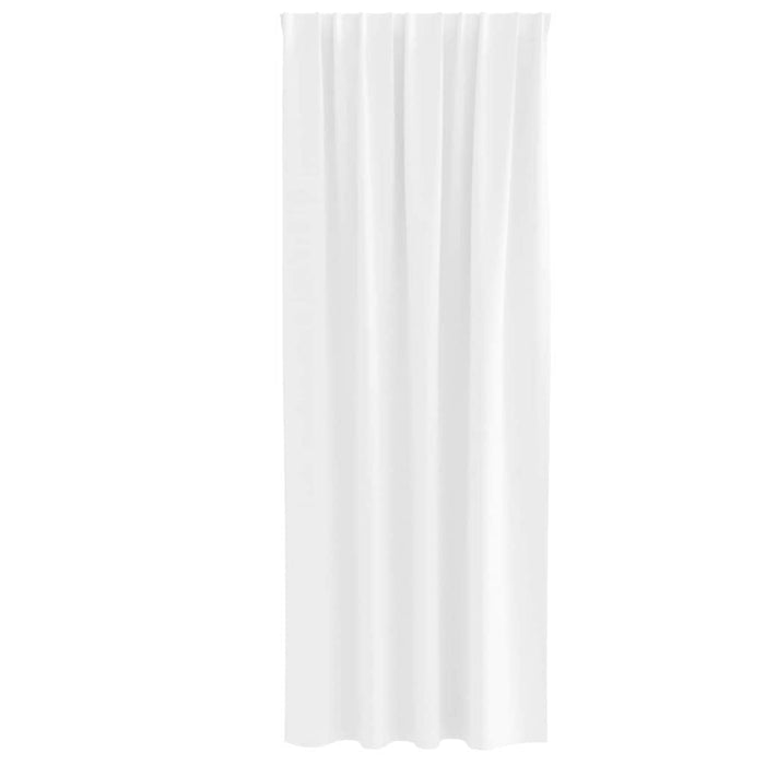Perdele cu perdele 2 pcs Alb Strălucitor Poliester - WALTI WALTI