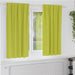 Perdele Opaque cu Inel 2 pcs Verde 175 x 140 cm Poliester - WALTI WALTI