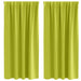 Perdele Opaque cu Inel 2 pcs Verde 175 x 140 cm Poliester - WALTI WALTI