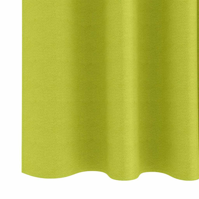 Perdele cu perdele 2 pcs Verde măr 260 x 140 cm Poliester - WALTI WALTI