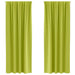 Perdele cu perdele 2 pcs Verde măr 260 x 140 cm Poliester - WALTI WALTI