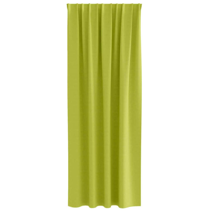 Perdele cu perdele 2 pcs Verde măr 260 x 140 cm Poliester - WALTI WALTI